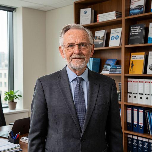 Счастливый водитель после получения страхового возмещения.